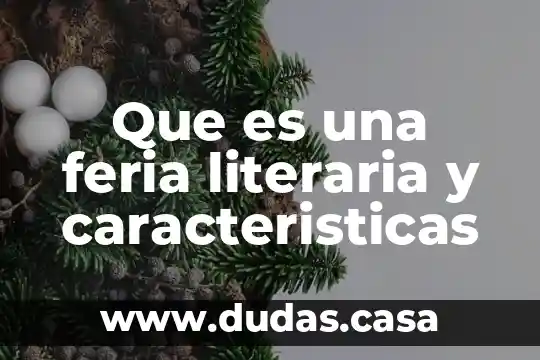Que es una feria literaria y caracteristicas