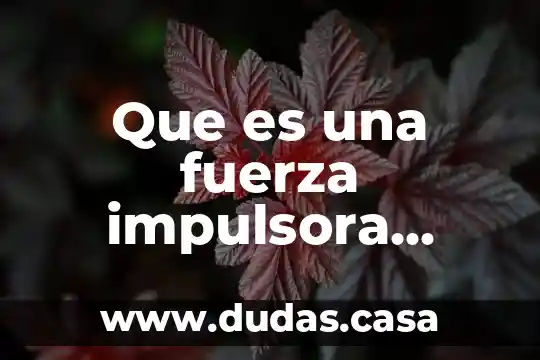 Que es una fuerza impulsora pedagogia