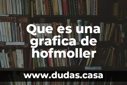 Que es una grafica de hofmoller