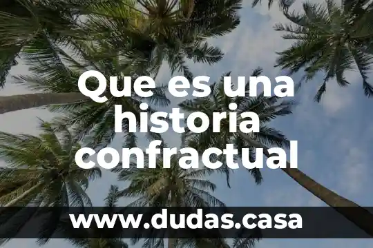 Que es una historia confractual