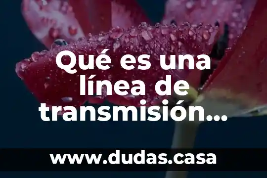 Qué es una línea de transmisión balanceada