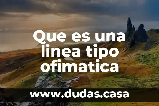 Que es una linea tipo ofimatica