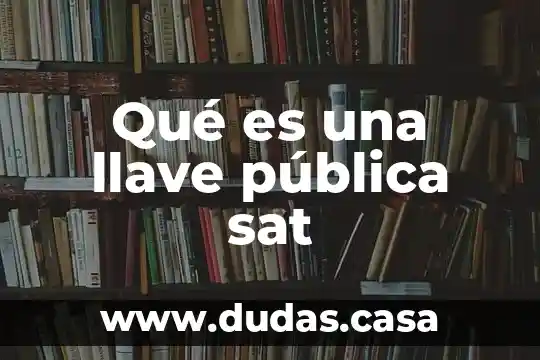 Qué es una llave pública sat