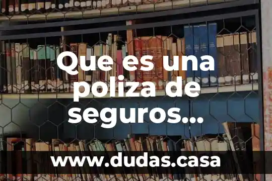 Que es una poliza de seguros internacional