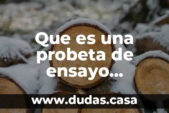 Que es una probeta de ensayo mecanico