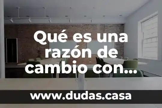 Qué es una razón de cambio con derivadas