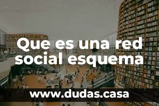 Que es una red social esquema