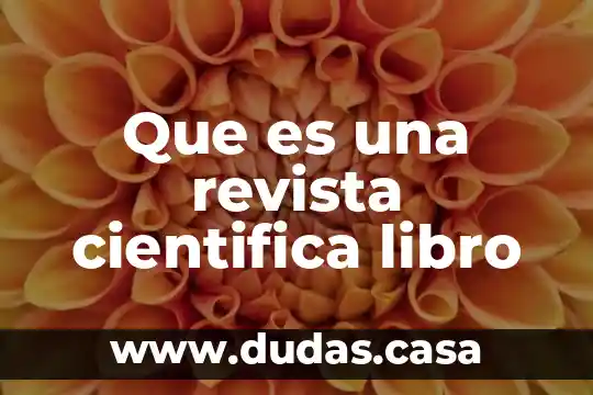 Que es una revista cientifica libro