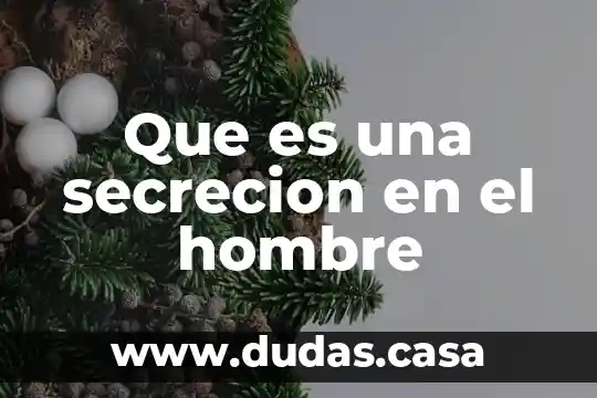 Que es una secrecion en el hombre