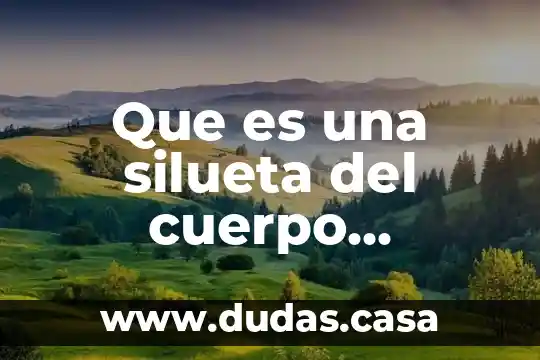 Que es una silueta del cuerpo humano