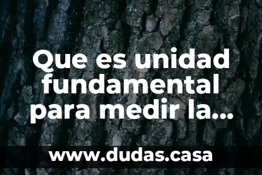 Que es unidad fundamental para medir la presion atmosferica