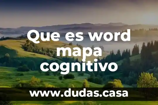 Que es word mapa cognitivo