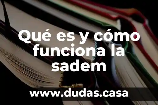 Qué es y cómo funciona la sadem