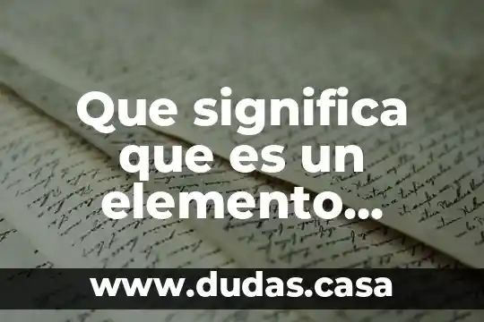 Que significa que es un elemento movil en la planta