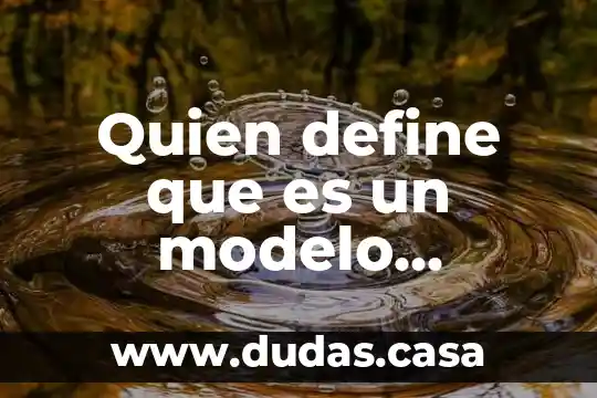 Quien define que es un modelo economico
