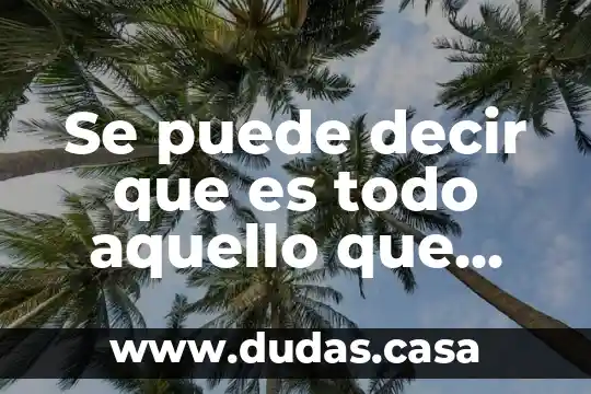 Se puede decir que es todo aquello que tiene masa