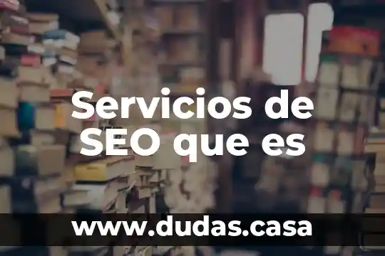 Servicios de SEO que es