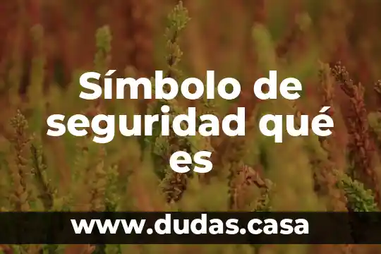 Símbolo de seguridad qué es