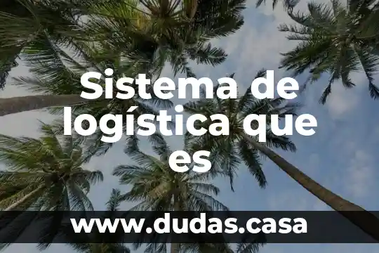 Sistema de logística que es