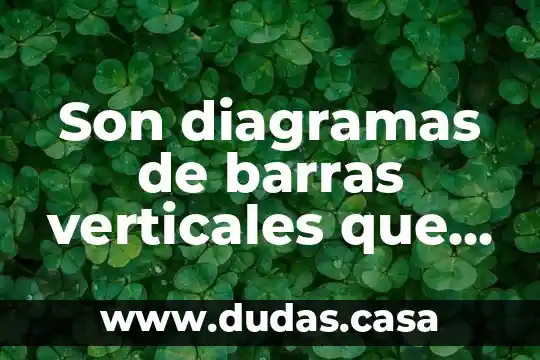 Son diagramas de barras verticales que es