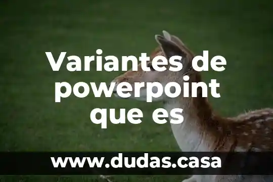 Variantes de powerpoint que es